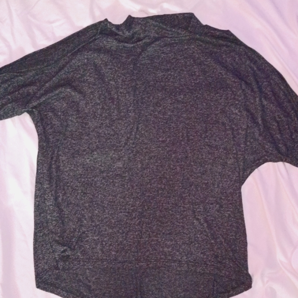 Acemi s gray open shoulders long sleeve